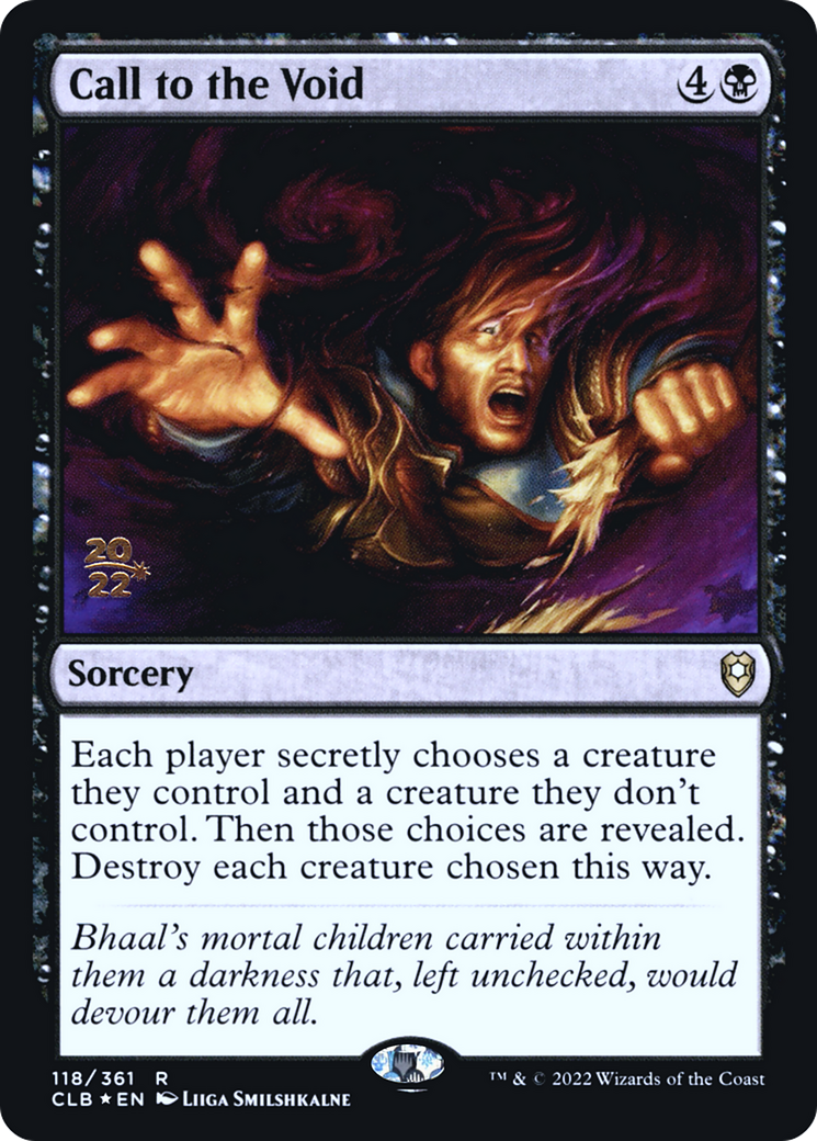 Call to the Void (118) Foil - Battle for Baldur's Gate Promos