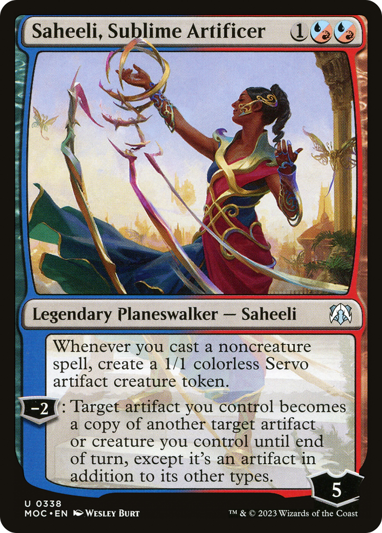 Saheeli, Sublime Artificer (338) - March of the Machine Commander