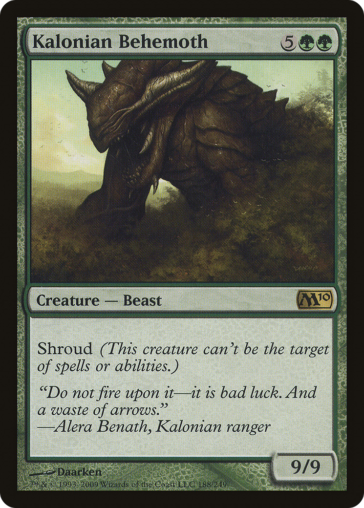 Kalonian Behemoth (188) Foil - Magic 2010