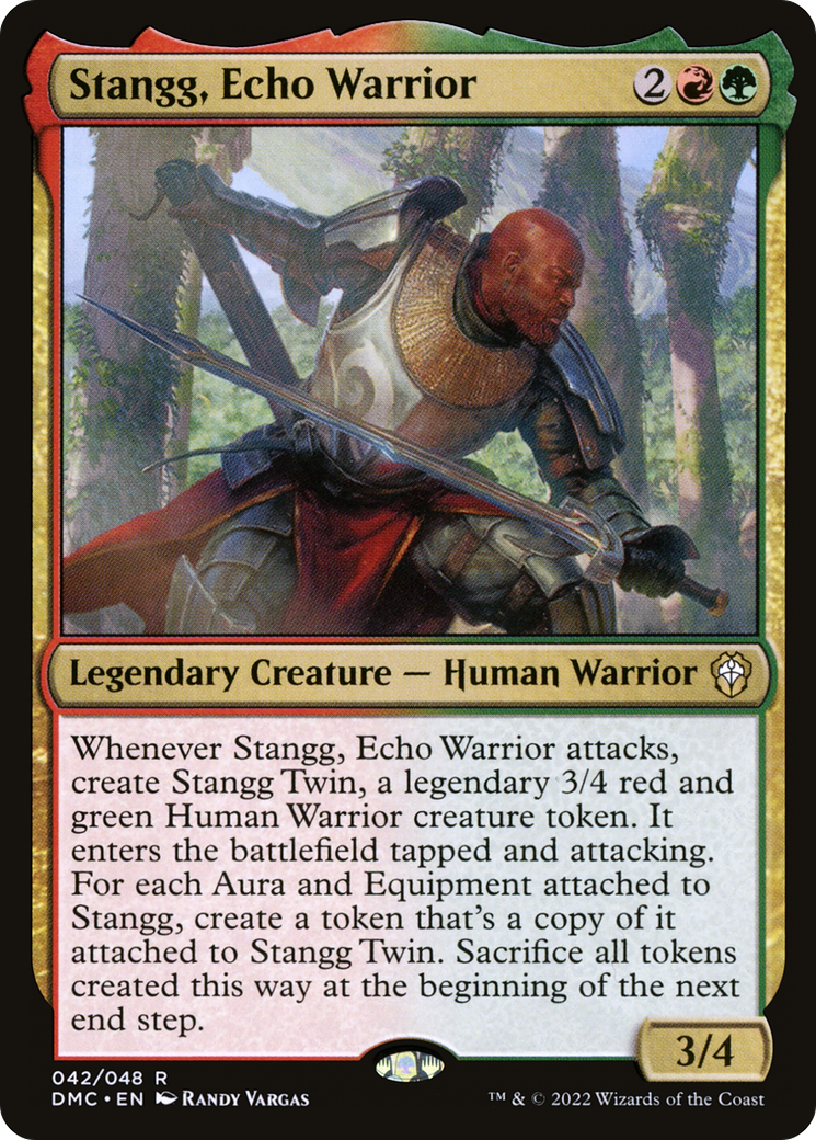 Stangg, Echo Warrior (042) Foil - Dominaria United Commander