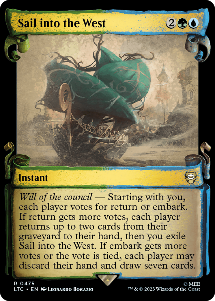 Sail into the West (Showcase Scrolls) (Showcase) (475) Foil - Tales of Middle-earth Commander