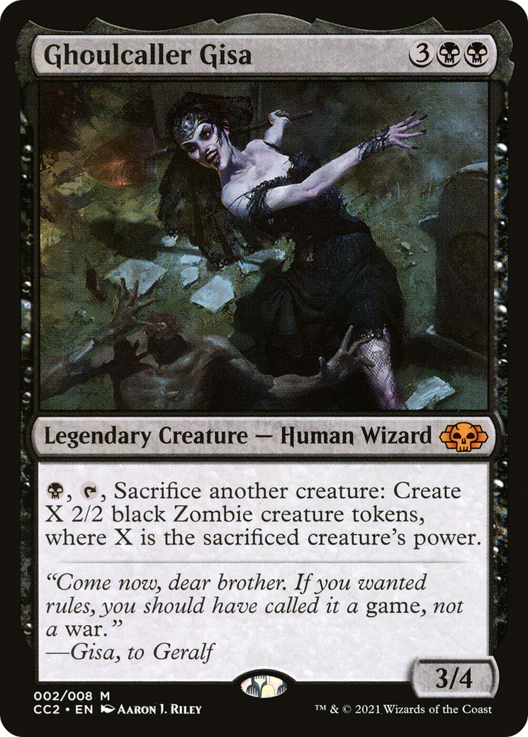 Ghoulcaller Gisa (002) Foil - Commander Collection: Black