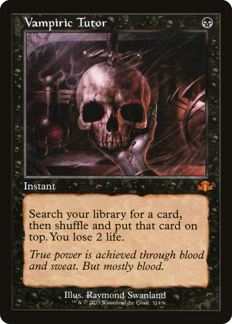 Vampiric Tutor (Retro) (314) Foil - Dominaria Remastered