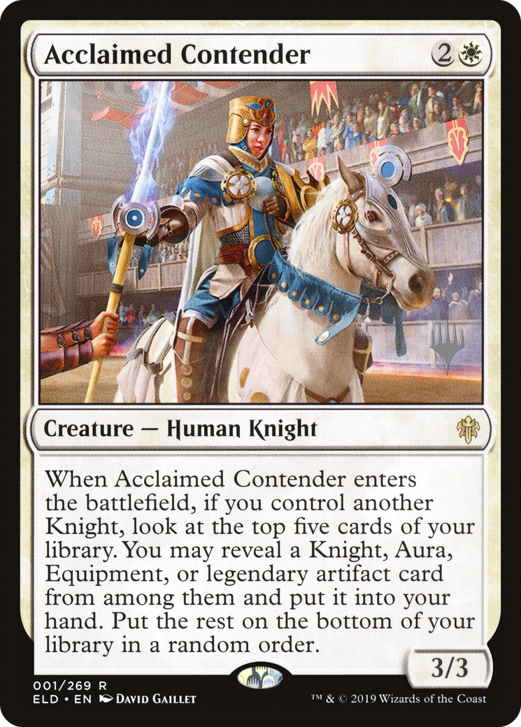 Acclaimed Contender (01p) Foil - Throne of Eldraine Promos