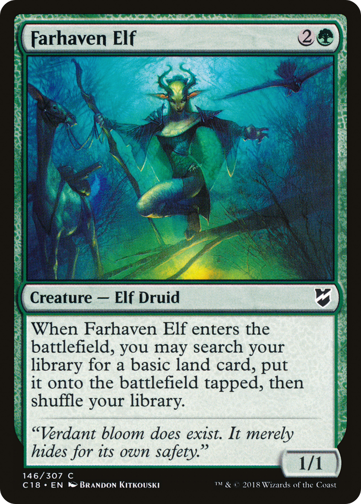 Farhaven Elf (146) - Commander 2018