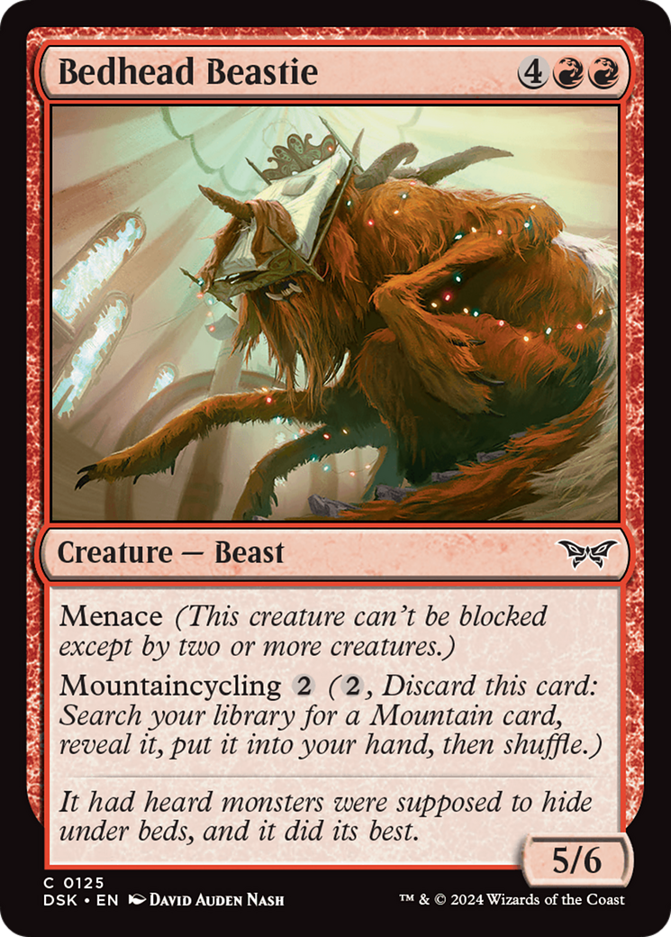 Bedhead Beastie (125) Foil - Duskmourn: House of Horror