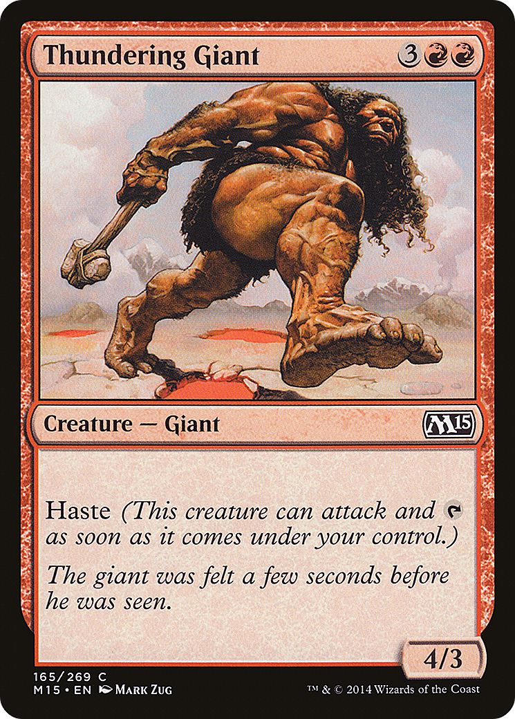 Thundering Giant (165) Foil - Magic 2015