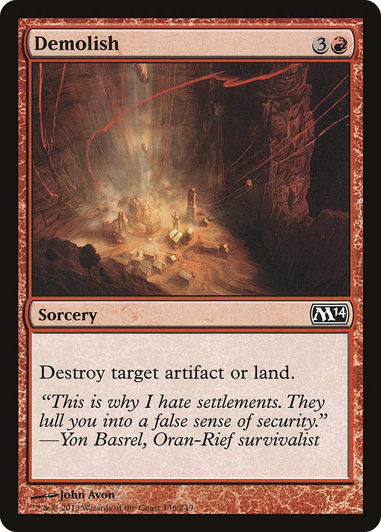 Demolish (136) Foil - Magic 2014