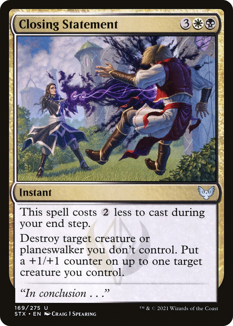 Closing Statement (169) Foil - Strixhaven: School of Mages