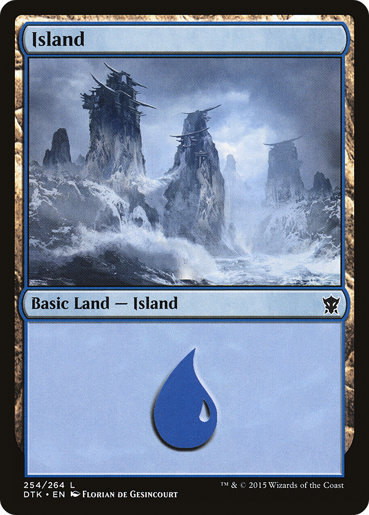 Island (254) Foil - Dragons of Tarkir