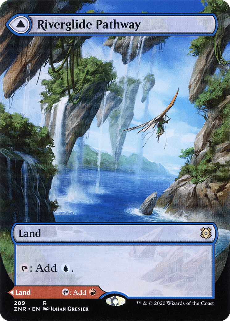 Riverglide Pathway (Borderless) (Showcase) (289) - Zendikar Rising
