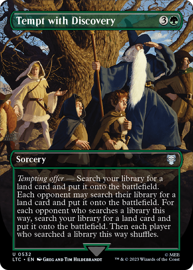 Tempt with Discovery (Borderless) (532) - Tales of Middle-earth Commander
