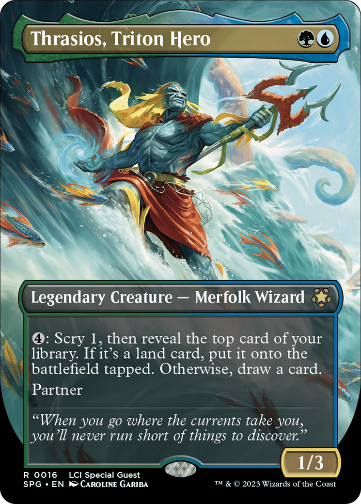 Thrasios, Triton Hero (Borderless) (016) Foil - Special Guests