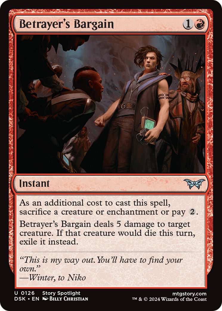 Betrayer's Bargain (126) Foil - Duskmourn: House of Horror
