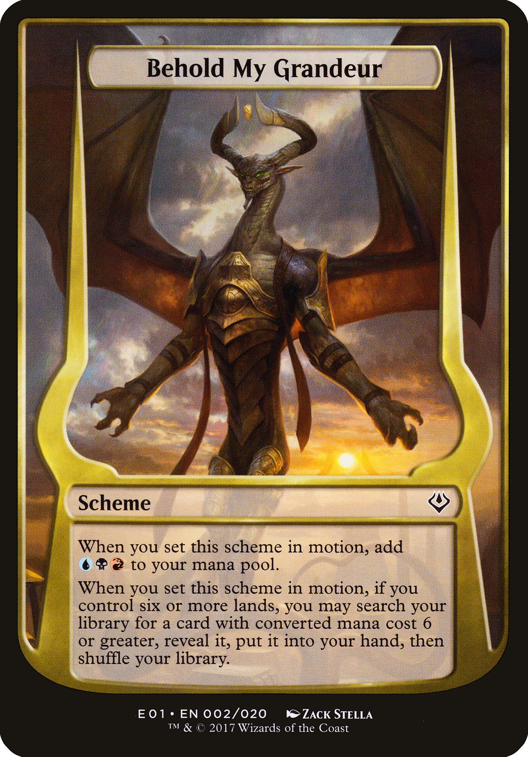 Behold My Grandeur (Archenemy: Nicol Bolas) (002) - Archenemy: Nicol Bolas Schemes