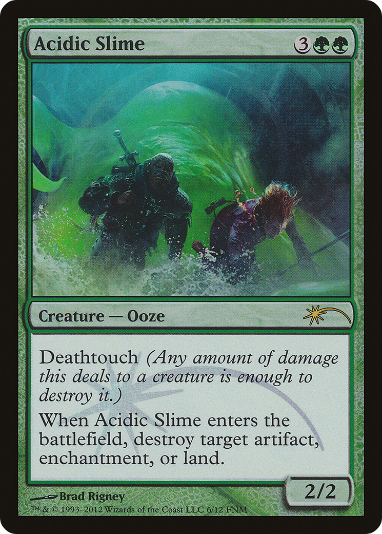 Acidic Slime (006) Foil - Friday Night Magic 2012