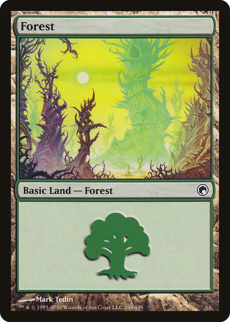 Forest (248) Foil - Scars of Mirrodin