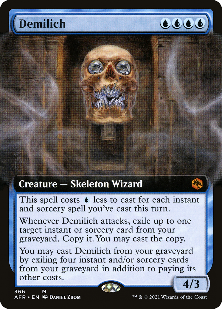 Demilich (Extended Art) (366) Foil - Adventures in the Forgotten Realms
