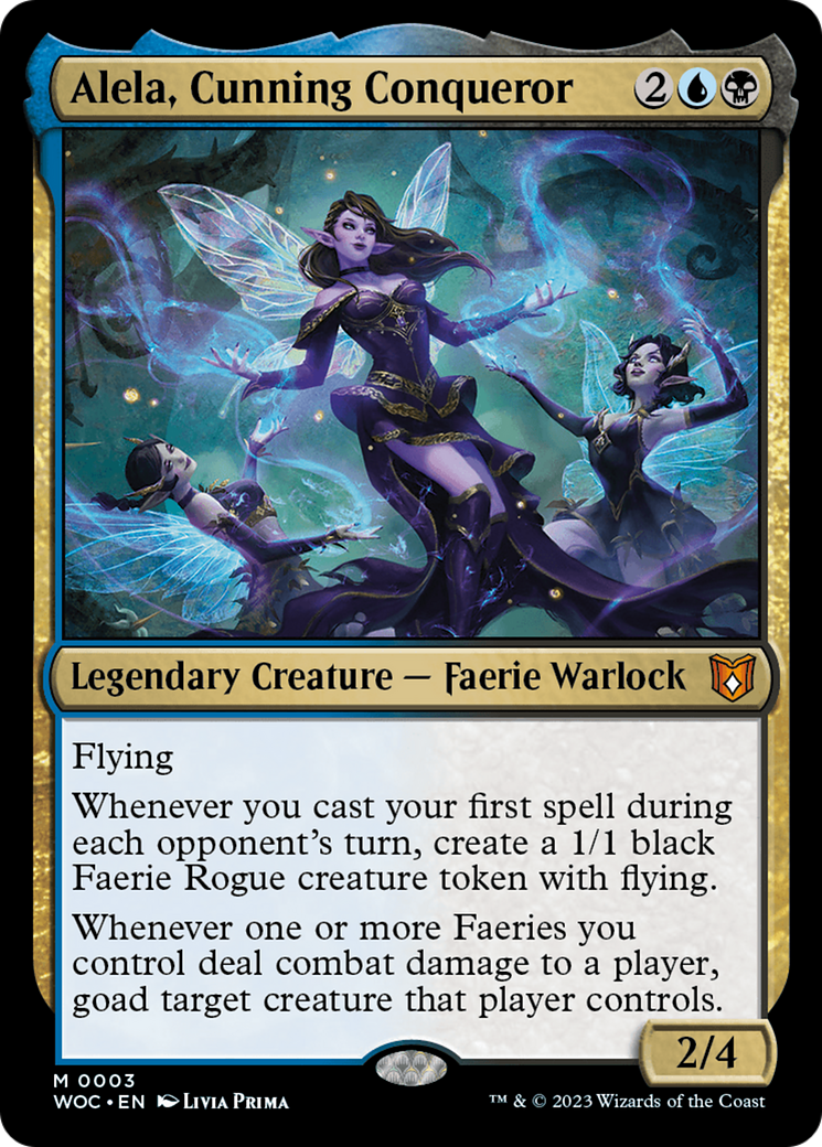 Alela, Cunning Conqueror (003) Foil - Wilds of Eldraine Commander