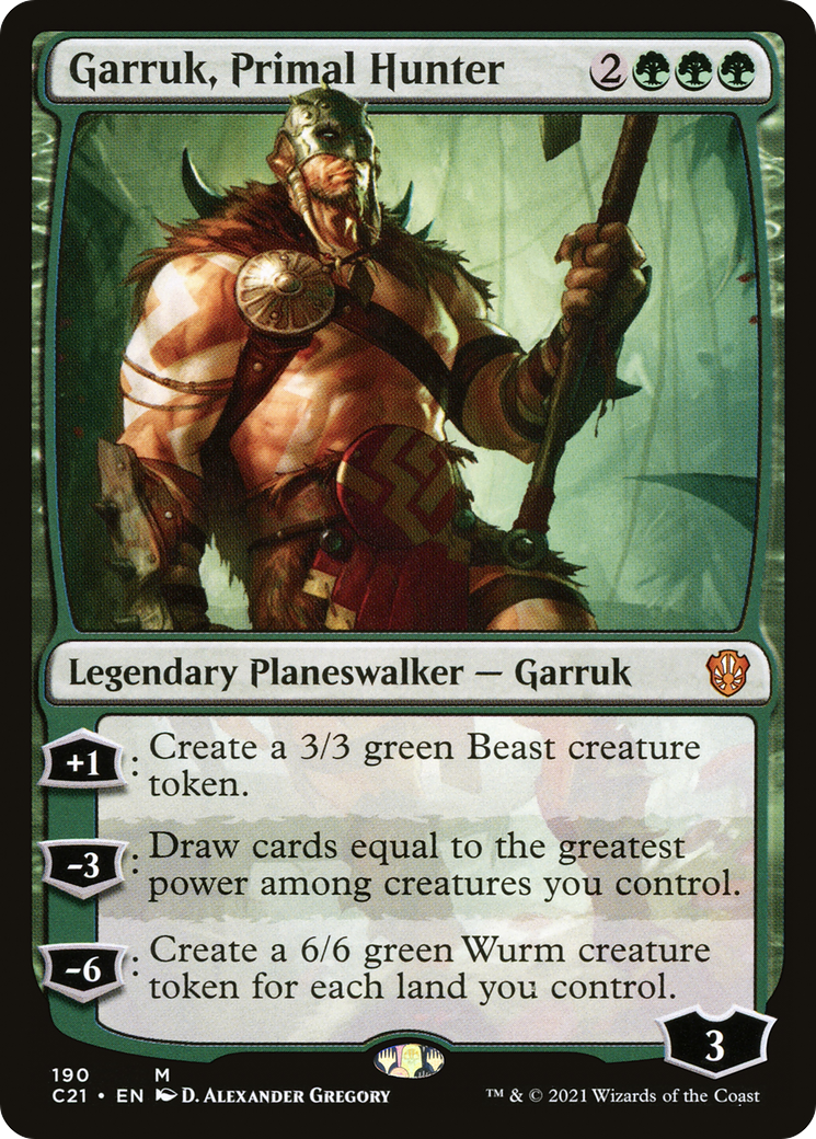 Garruk, Primal Hunter (190) - Commander 2021