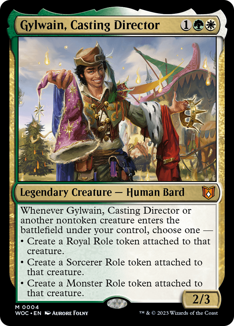 Gylwain, Casting Director (004) Foil - Wilds of Eldraine Commander