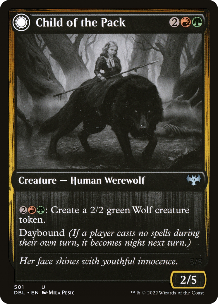 Child of the Pack // Savage Packmate (501) - Innistrad: Double Feature