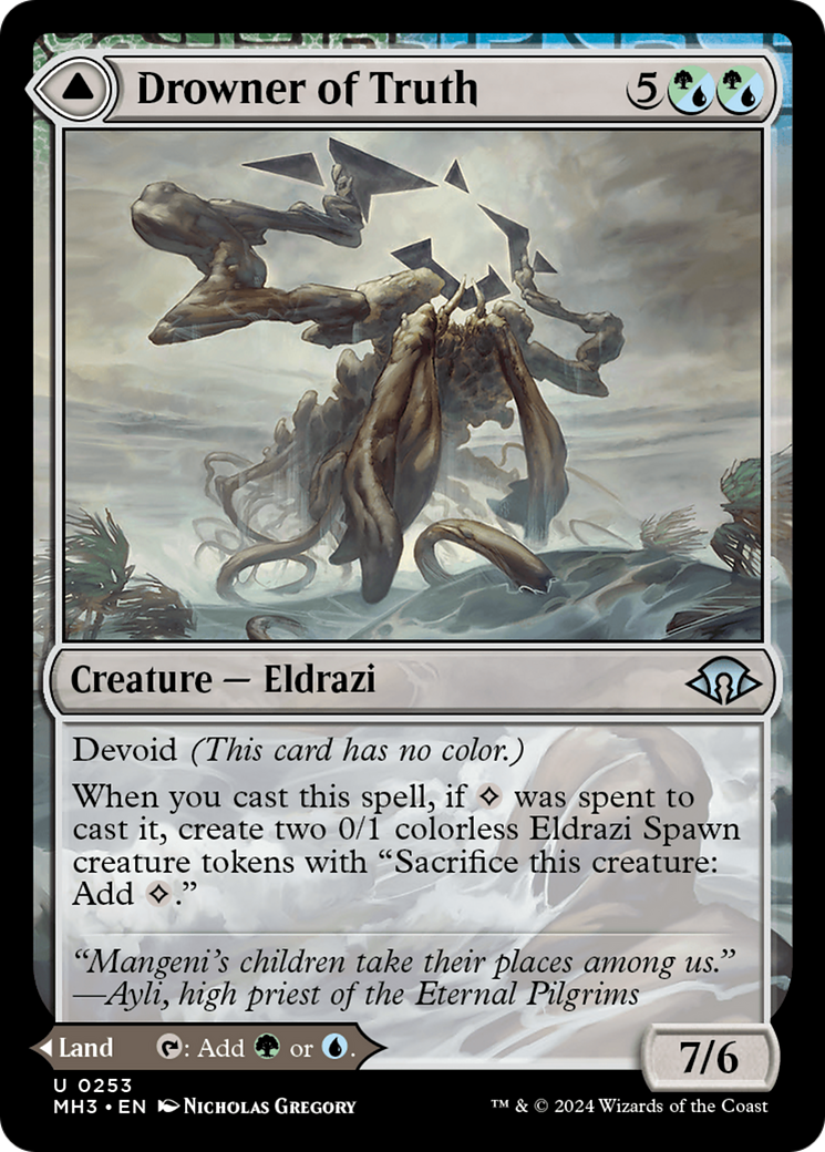 Drowner of Truth (253) Foil - Modern Horizons 3