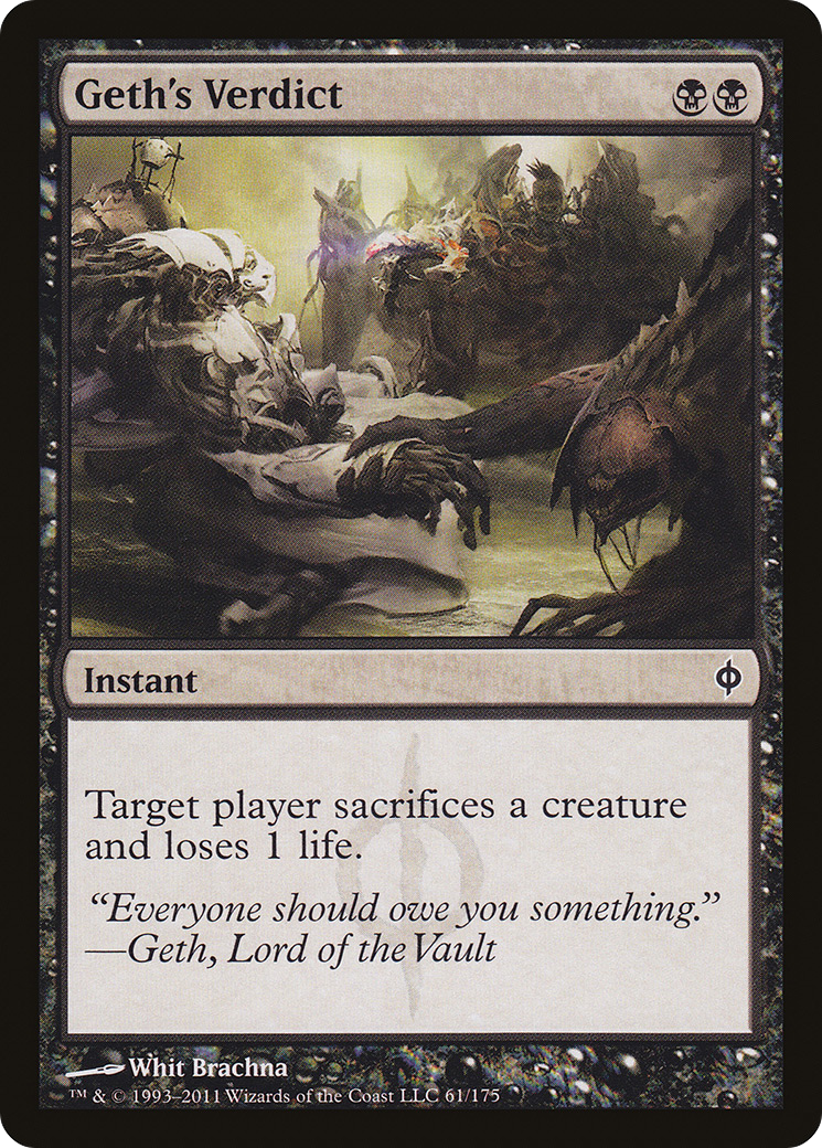 Geth's Verdict (061) Foil - New Phyrexia
