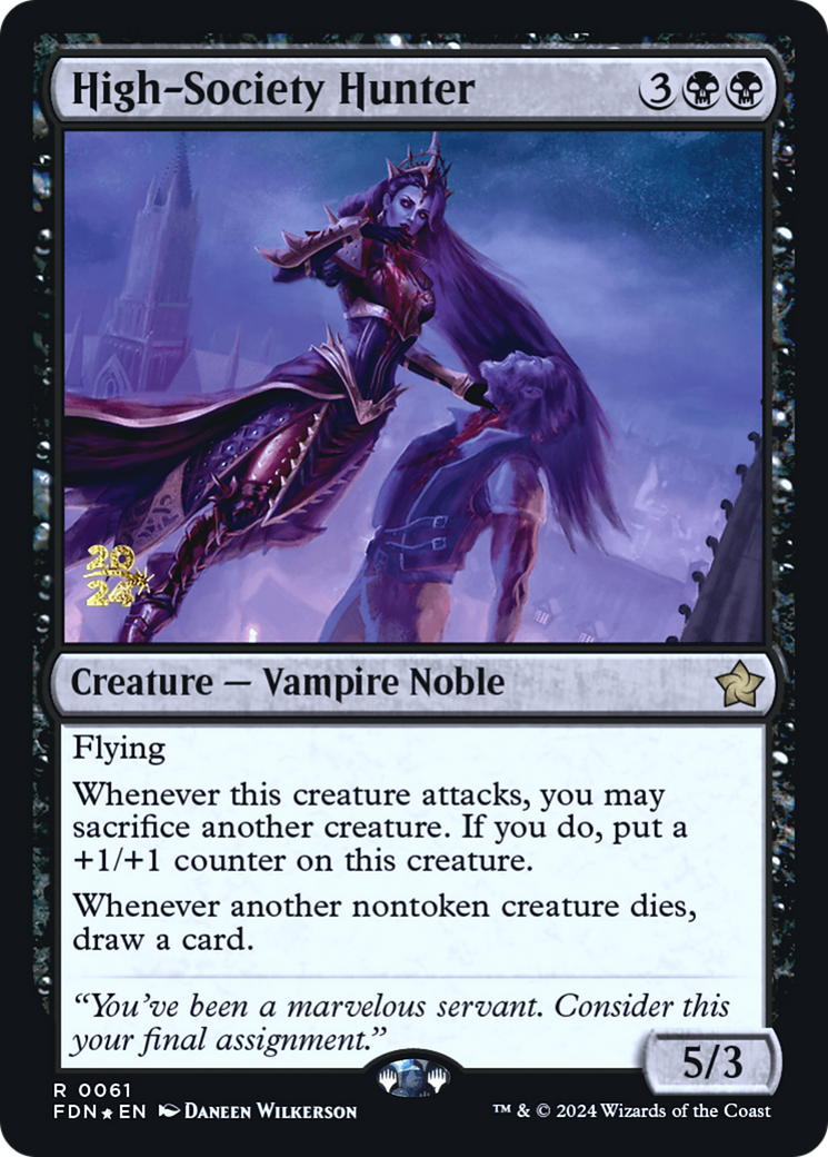 High-Society Hunter (061) Foil - Foundations Promos