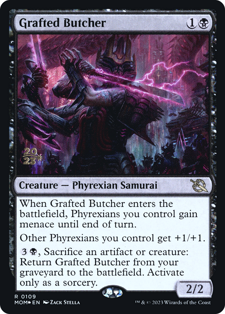 Grafted Butcher (109) Foil - March of the Machine Promos