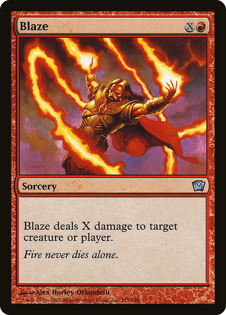 Blaze (175) Foil - Ninth Edition