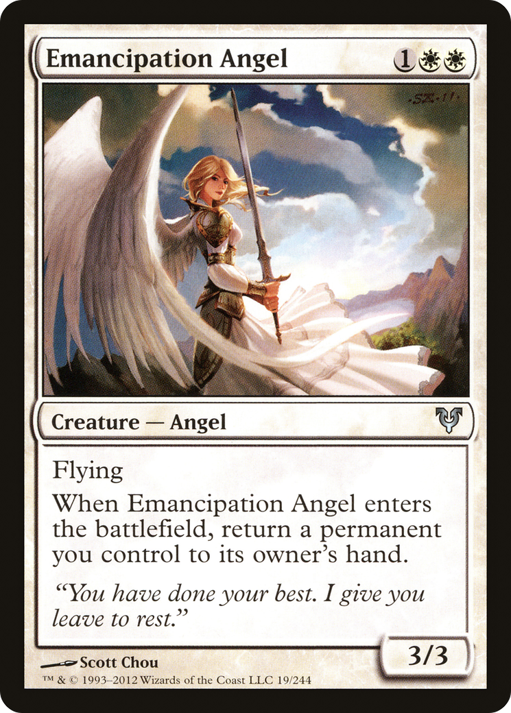 Emancipation Angel (019) Foil - Avacyn Restored