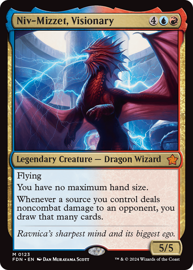 Niv-Mizzet, Visionary (123) Foil - Foundations