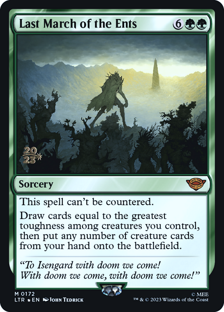 Last March of the Ents (172s) Foil - Tales of Middle-earth Promos
