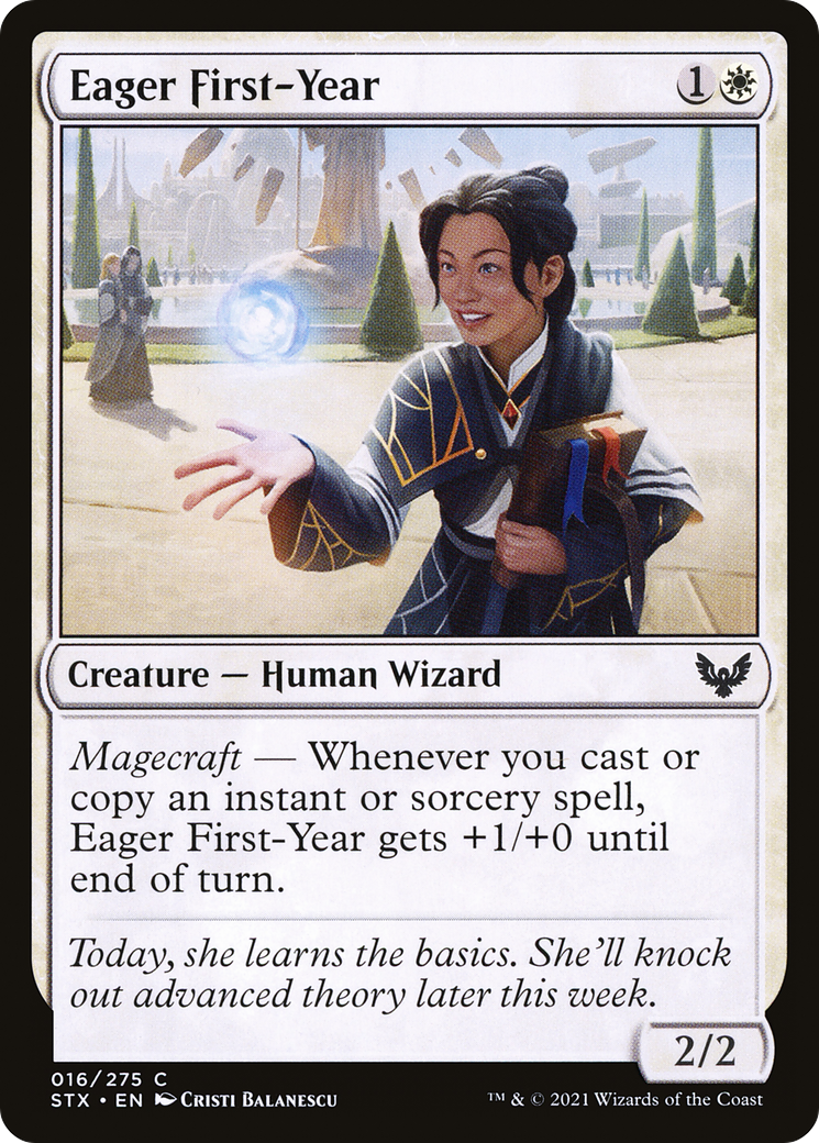 Eager First-Year (016) Foil - Strixhaven: School of Mages