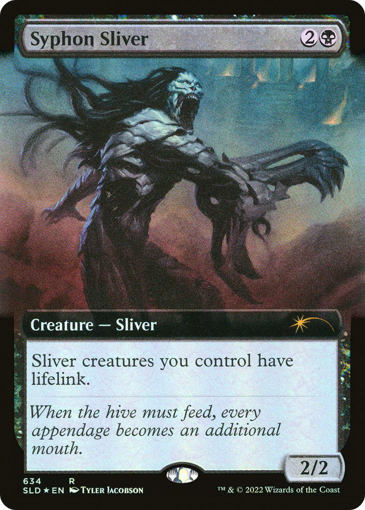 Syphon Sliver (Extended Art) (634) Foil - Secret Lair Drop