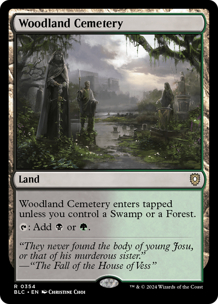Woodland Cemetery (354) - Bloomburrow Commander