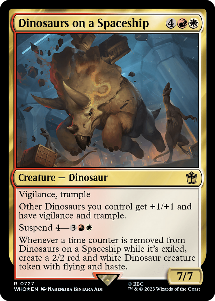 Dinosaurs on a Spaceship (727) Foil - Doctor Who
