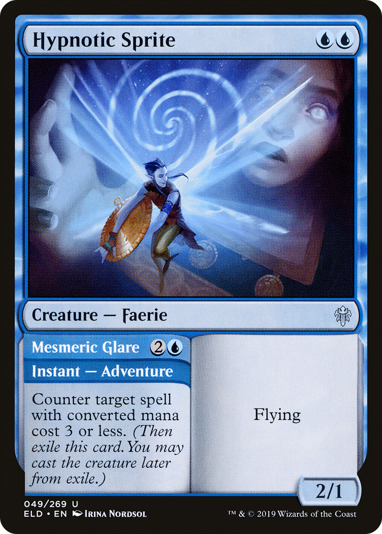Hypnotic Sprite (049) Foil - Throne of Eldraine