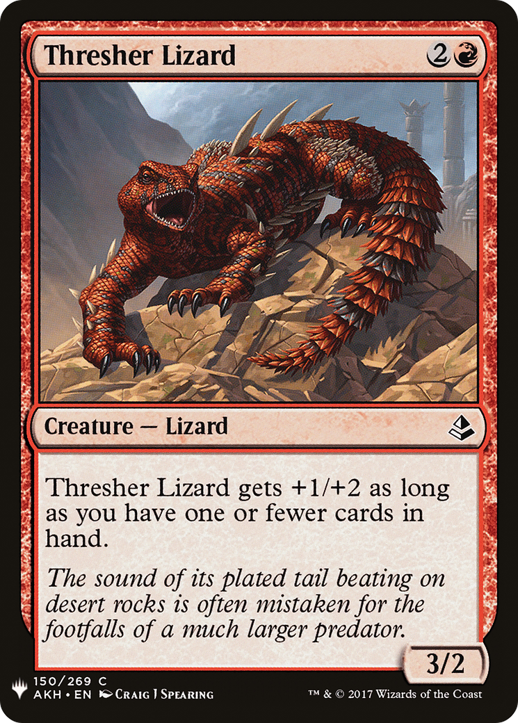 Thresher Lizard (AKH-150) - The List