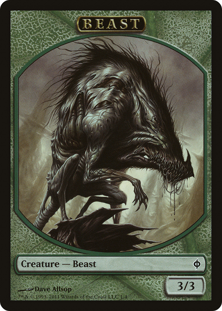 Beast (001) - New Phyrexia Tokens