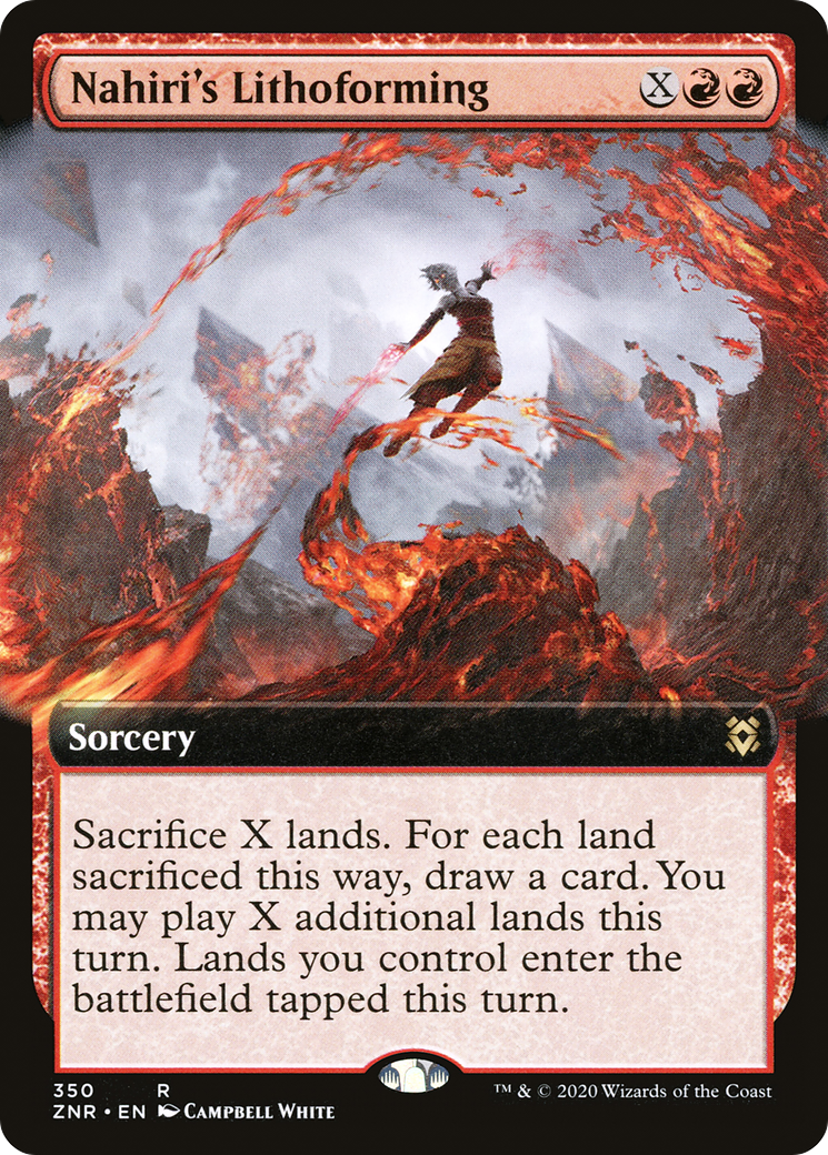 Nahiri's Lithoforming (Extended Art) (350) Foil - Zendikar Rising