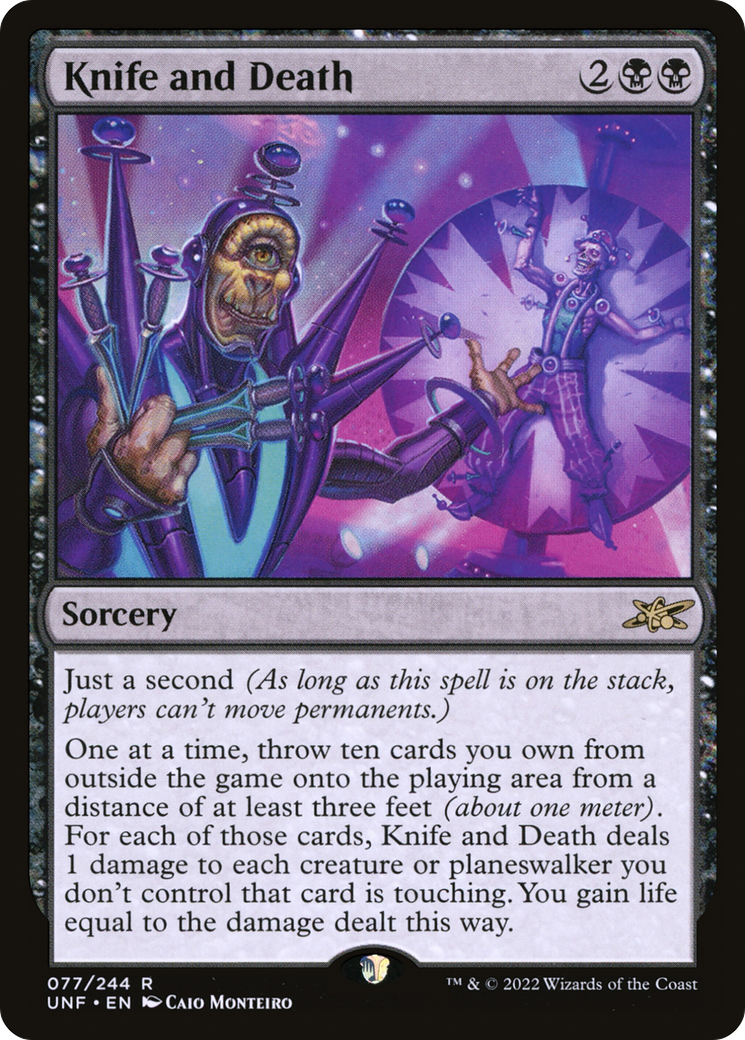 Knife and Death (077) Foil - Unfinity