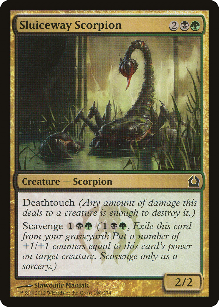 Sluiceway Scorpion (198) Foil - Return to Ravnica