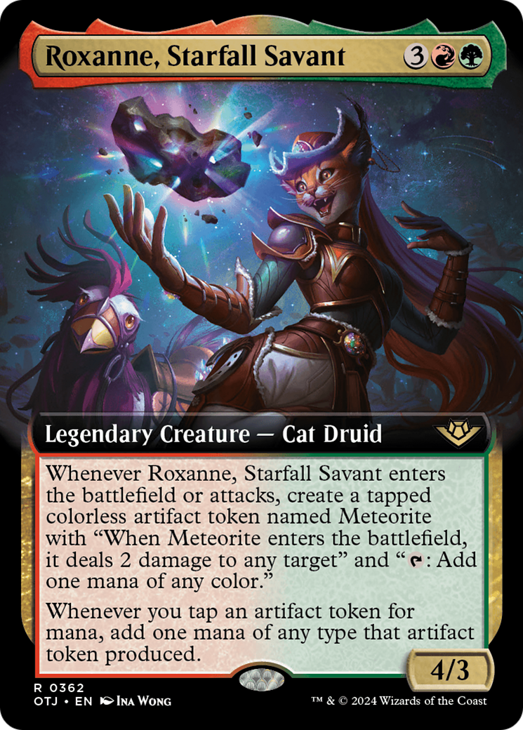 Roxanne, Starfall Savant (Extended Art) (362) Foil - Outlaws of Thunder Junction
