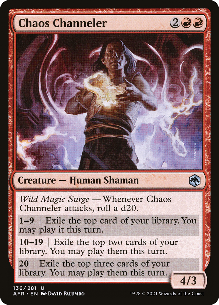 Chaos Channeler (136) Foil - Adventures in the Forgotten Realms