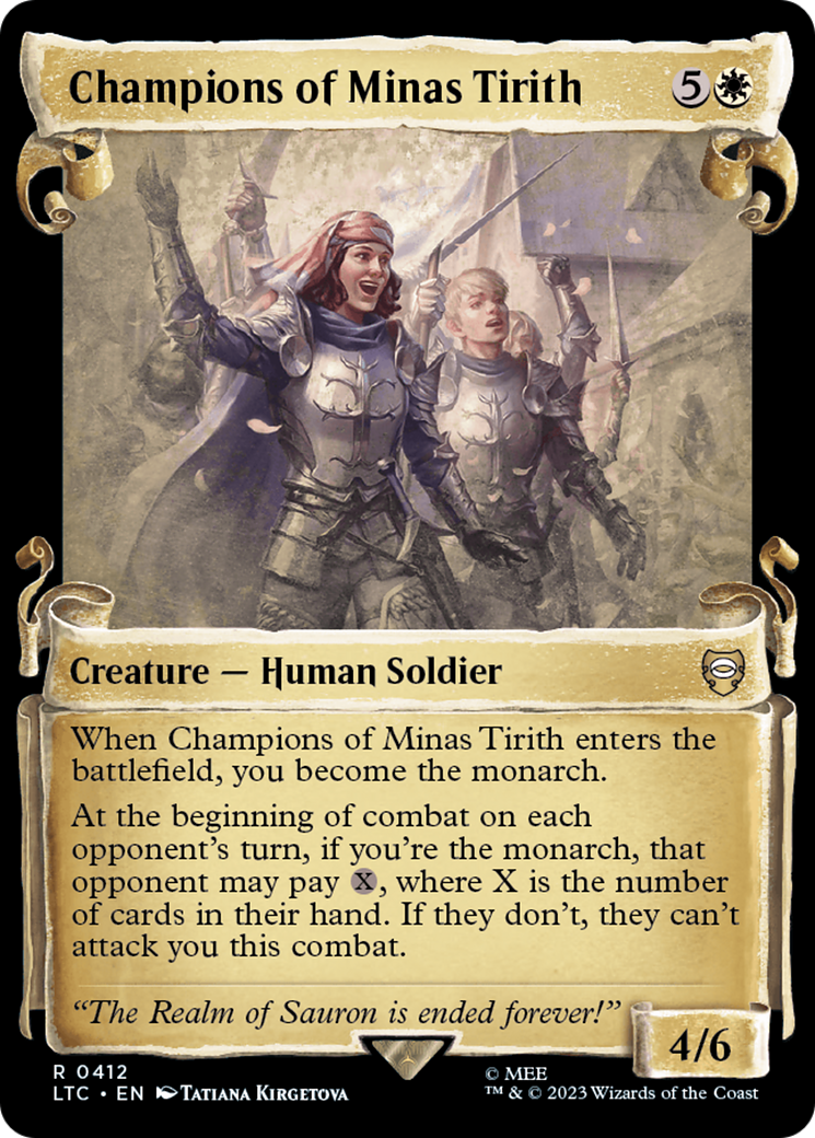Champions of Minas Tirith (Showcase) (412) Foil - Tales of Middle-earth Commander