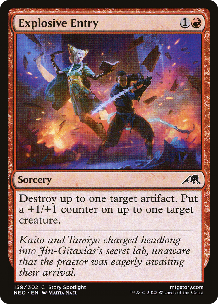 Explosive Entry (139) Foil - Kamigawa: Neon Dynasty