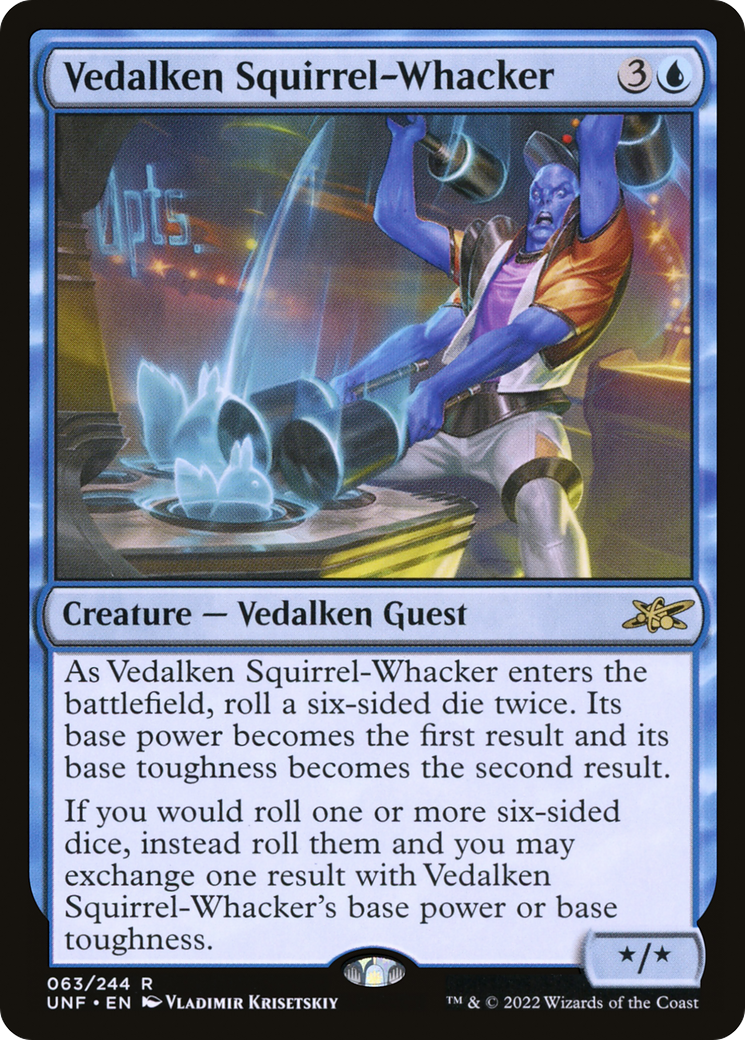 Vedalken Squirrel-Whacker (063) Foil - Unfinity