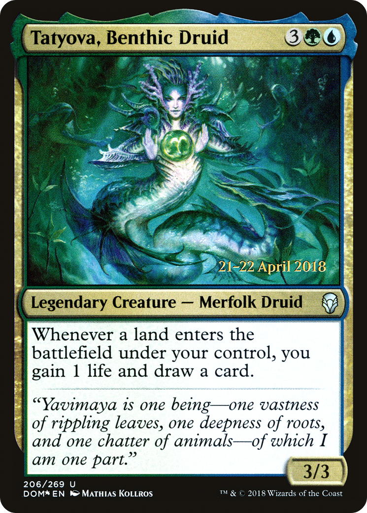 Tatyova, Benthic Druid (206s) Foil - Dominaria Promos